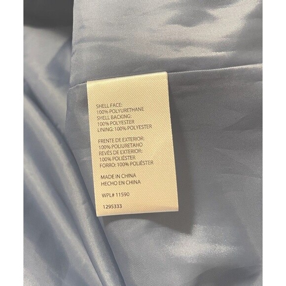 WP Weatherproof Wind Resistant Rain Jacket Light Blue Women's Sz L NWT - Picture 4 of 4